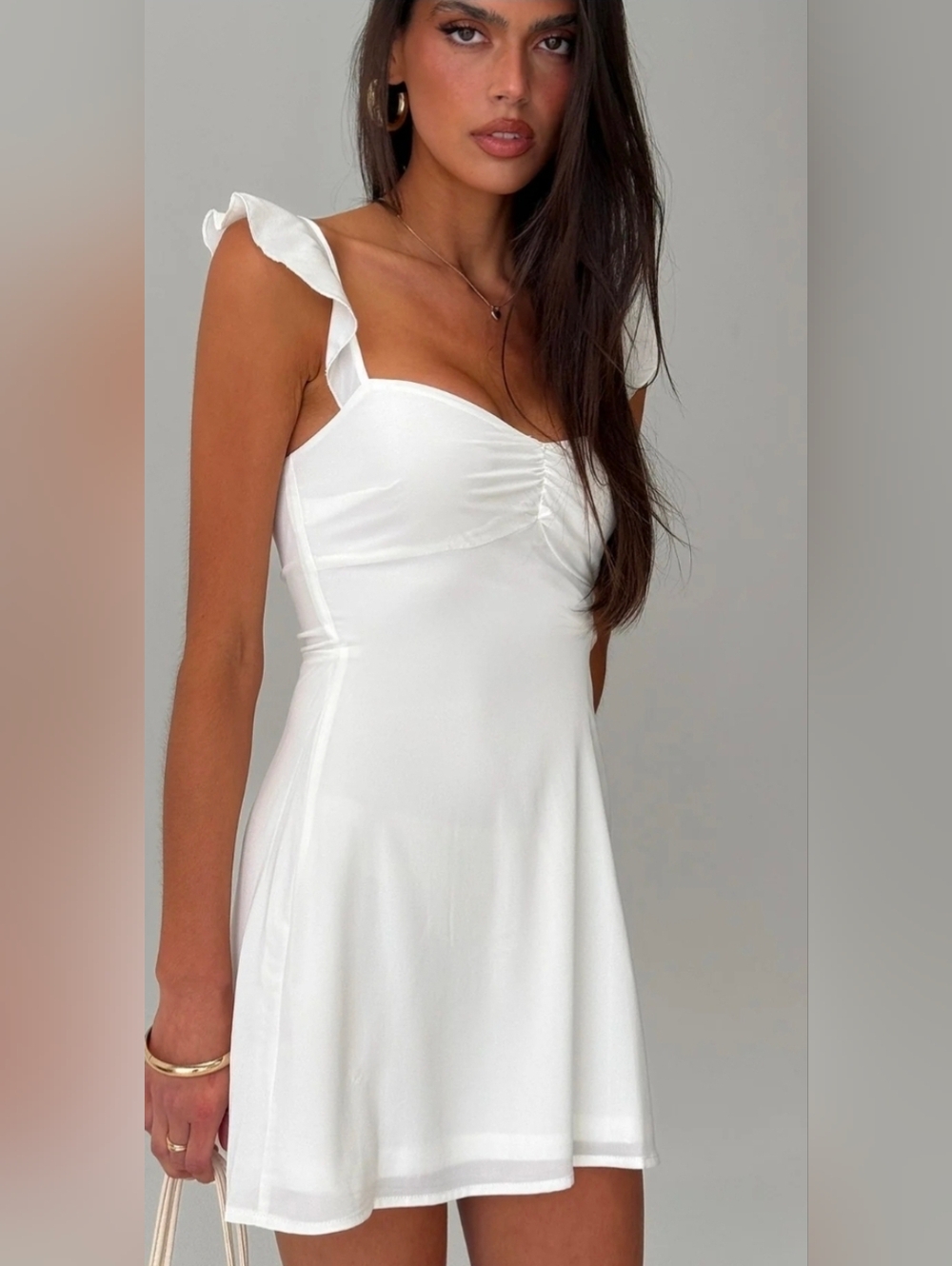 NWT Princess Polly Landon Mini Dress White Size 0